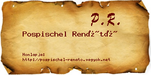 Pospischel Renátó névjegykártya